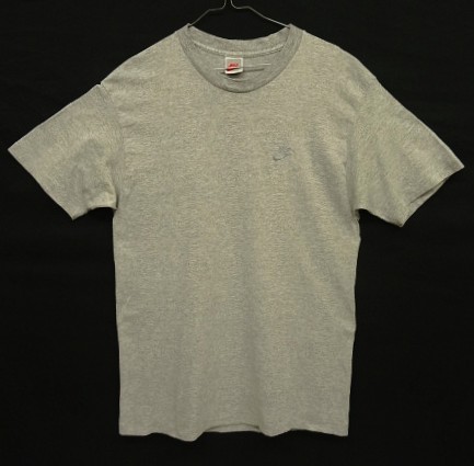 画像: 90'S NIKE "銀タグ" シングルステッチ 同色ロゴ刺繍 半袖 Tシャツ ヘザーグレー USA製 (VINTAGE) 「T-Shirt」入荷しました。