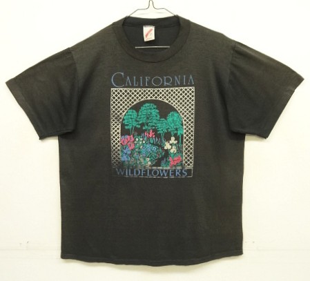 画像: 80'S CALIFORNIA シングルステッチ 半袖 Tシャツ フェードブラック USA製 (VINTAGE) 「T-Shirt」入荷しました。