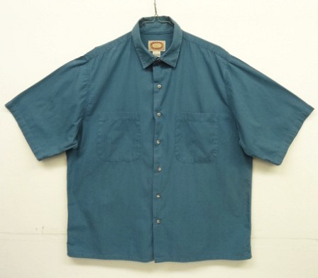 画像: 80'S BANANA REPUBLIC 旧タグ コットン 半袖 ボックスシャツ ブルー (VINTAGE) 「S/S Shirt」入荷しました。