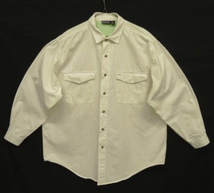 画像: 90'S PATAGONIA 旧タグ 三角フラップ 長袖 ワークシャツ ホワイト マカオ製 (VINTAGE) 「L/S Shirt」入荷しました。