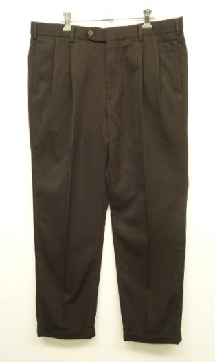 画像: 00'S BROOKS BROTHERS "MADISON" ツープリーツ ウール スラックス ダークブラウン (VINTAGE) 「Bottoms」入荷しました。