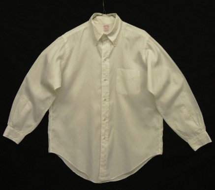 画像: 70'S BROOKS BROTHERS "MAKERS" 6ボタン オックスフォード BDシャツ ホワイト USA製 (VINTAGE) 「L/S Shirt」入荷しました。