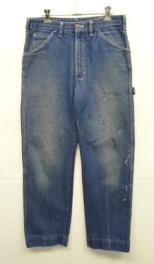 画像: 80'S DICKIES チビタグ デニム ペインターパンツ インディゴ 42TALONジップ W32L32 USA製 (VINTAGE) 「Bottoms」入荷しました。