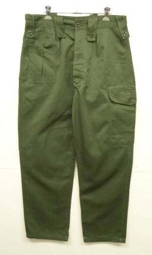 画像: 70'S ベルギー軍 "左右非対称ポケット" プリーツ入り カーゴパンツ ミリタリーグリーン 5DE (VINTAGE) 「Bottoms」入荷しました。