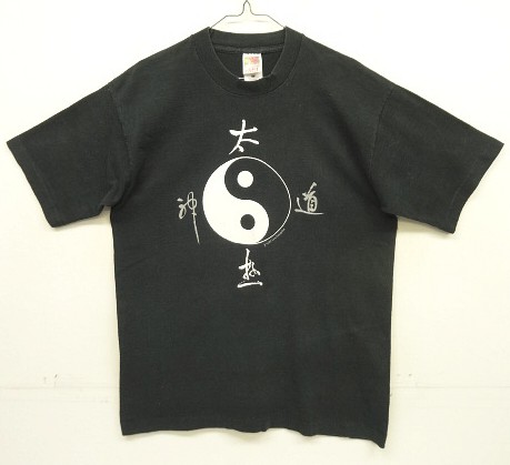 画像: 90'S LIREN ENTERPRISES "YIN & YANG" シングルステッチ 両面プリント 半袖 Tシャツ ブラック (VINTAGE) 「T-Shirt」入荷しました。