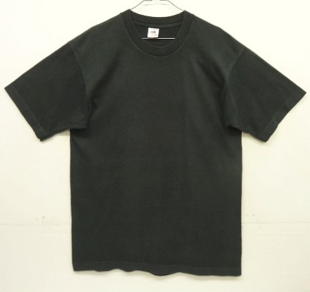 画像: 90'S FRUIT OF THE LOOM シングルステッチ 半袖 Tシャツ ブラック USA製 (VINTAGE) 「T-Shirt」入荷しました。