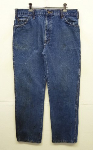 画像: 70'S UNKNOWN ストアブランド デニム インディゴ 42TALONジップ W36L32 USA製 (VINTAGE) 「Bottoms」入荷しました。