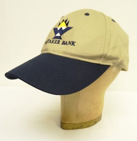 画像: WHITAKER BANK 6パネル ツートンカラー ベースボールキャップ ベージュ/ネイビー (USED) 「Cap」入荷しました。