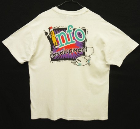 画像: 90'S DELL 両面プリント シングルステッチ 半袖 Tシャツ ホワイト USA製 (VINTAGE) 「T-Shirt」入荷しました。