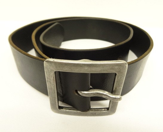 画像: UNKNOWN "正方形バックル" レザー ギャリソンベルト ブラック USA製 (VINTAGE) 「Accessorie」入荷しました。