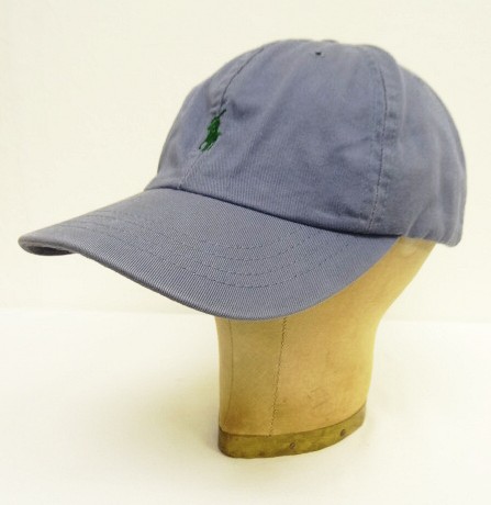 画像: 90'S RALPH LAUREN ロゴ刺繍 ベースボールキャップ ブルー USA製 (VINTAGE) 「Cap」入荷しました。
