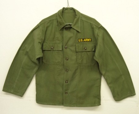 画像: 50'S アメリカ軍 US ARMY "1st MODEL" OG107 コットンサテン ユーティリティシャツ (VINTAGE) 「L/S Shirt」入荷しました。