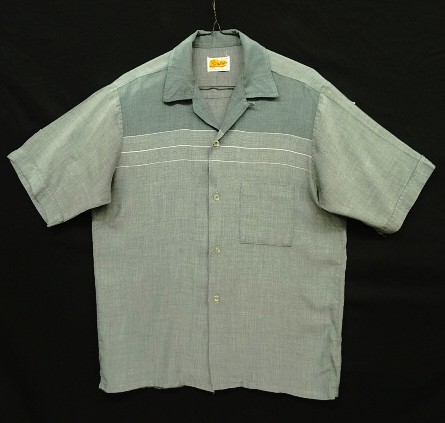 画像: 60'S BENHIL レーヨン 半袖 オープンカラーシャツ ブルーグレー (VINTAGE) 「S/S Shirt」入荷しました。