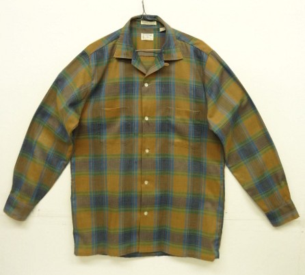 画像: 60'S TOWNCRAFT 長袖 オープンカラーシャツ チェック柄 (VINTAGE) 「L/S Shirt」入荷しました。