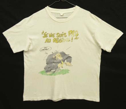 画像: 90'S JE NE SUIS PAS AU REGIME シングルステッチ 半袖 Tシャツ ホワイト (VINTAGE) 「T-Shirt」入荷しました。
