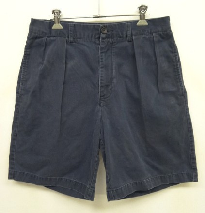 画像: 90'S RALPH LAUREN "TYLER SHORT" ツープリーツ チノショーツ ネイビー (VINTAGE) 「Shorts」入荷しました。