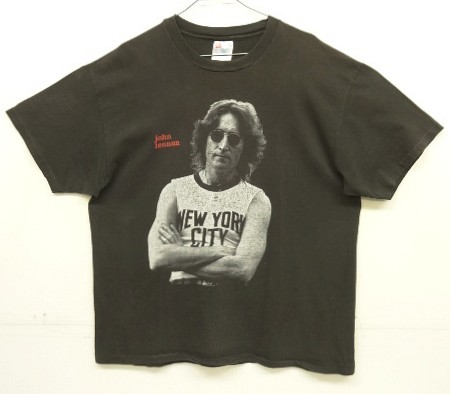 画像: 90'S JOHN LENNON "IMAGINE" シングルステッチ 両面プリント 半袖 Tシャツ ブラック (VINTAGE) 「T-Shirt」入荷しました。