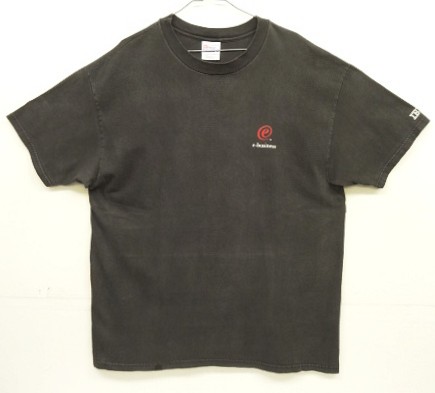 画像: 90'S IBM 袖プリント入り 半袖 Tシャツ フェードブラック (VINTAGE) 「T-Shirt」入荷しました。