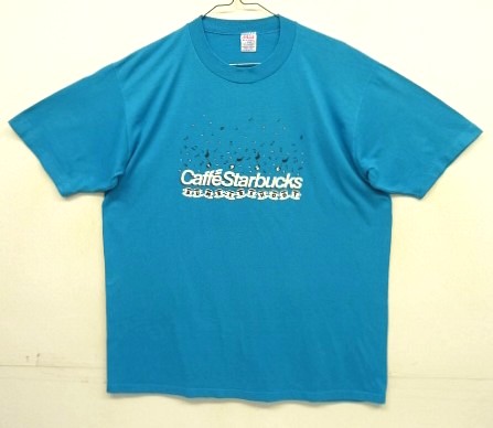 画像: 80'S STARBUCKS シングルステッチ 半袖 Tシャツ ブルー USA製 (VINTAGE) 「T-Shirt」入荷しました。