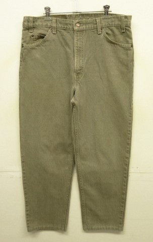 画像: 90'S LEVIS 550 デニム 先染めカーキ W36L30 USA製 (VINTAGE) 「Bottoms」入荷しました。