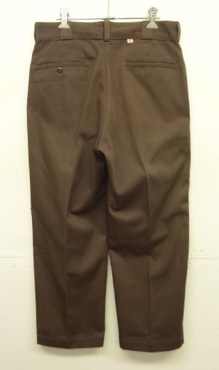 画像: 80'S DICKIES 874 チビタグ ワークパンツ ブラウン W32L32 USA製 (VINTAGE) 「Bottoms」入荷しました。