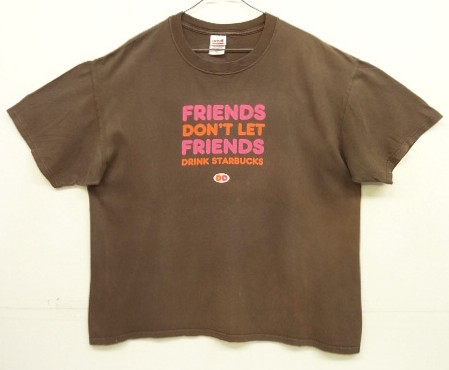 画像: 90'S DUNKIN' DONUTS 両面プリント 半袖 Tシャツ ブラウン (VINTAGE) 「T-Shirt」入荷しました。