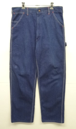 画像: 80'S SEARS トップスナップボタン デニム ペインターパンツ インディゴ USA製 (VINTAGE) 「Bottoms」入荷しました。