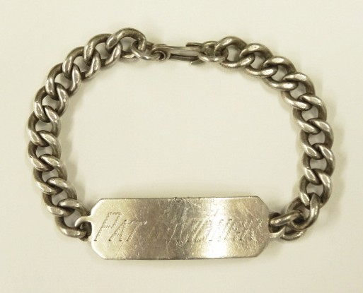 画像: アメリカ軍 スターリングシルバー ミリタリー IDプレート チェーンブレスレット シルバー (VINTAGE) 「Accessorie」入荷しました。