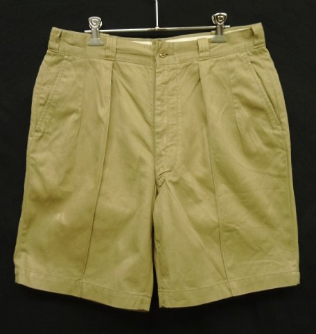 画像: 50'S アメリカ軍 US ARMY コットン100% プリーツ入り チノショーツ RAPIDアルミジップ (VINTAGE) 「Shorts」入荷しました。
