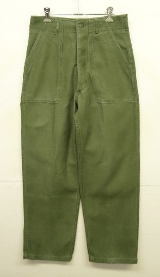 画像: 60'S アメリカ軍 US ARMY "OG107" コットンサテン ベイカーパンツ W30L31 (VINTAGE) 「Bottoms」入荷しました。
