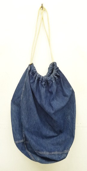 画像: 40'S アメリカ軍 US NAVY デニム ランドリーバッグ バラックバッグ インディゴ (VINTAGE) 「Bag」入荷しました。