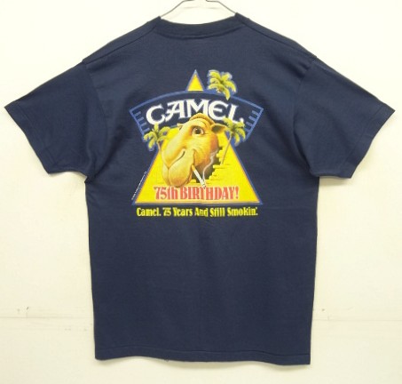 画像: 80'S CAMEL "75th BIRTHDAY" シングルステッチ 半袖 Tシャツ ネイビー USA製 (DEADSTOCK) 「T-Shirt」入荷しました。
