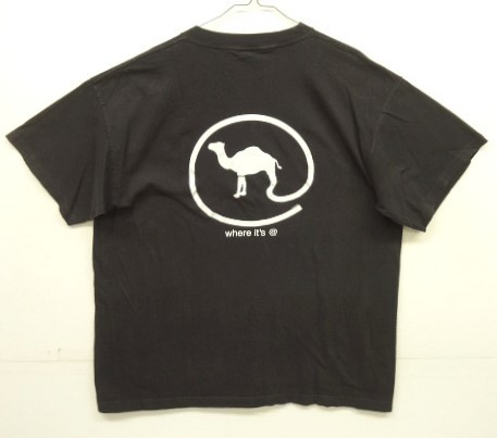 画像: 90'S CAMEL シングルステッチ 両面プリント 半袖 Tシャツ ブラック USA製 (VINTAGE) 「T-Shirt」入荷しました。