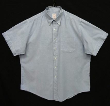 画像: 80'S BROOKS BROTHERS "MAKERS" オックスフォード 半袖 BDシャツ ブルー USA製 (VINTAGE) 「S/S Shirt」入荷しました。