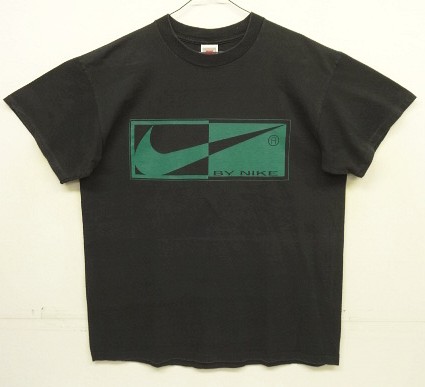画像: 90'S NIKE "BY NIKE" 銀タグ シングルステッチ Tシャツ ブラック USA製 (VINTAGE) 「T-Shirt」入荷しました。