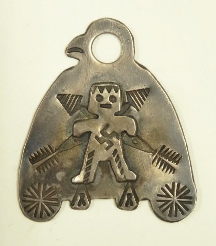 画像: 40'S ナバホ族 インディアンジュエリー "THUNDERBIRD & SWASTIKA" シルバー ペンダントトップ (VINTAGE) 「Accessorie」入荷しました。