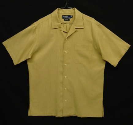 画像: 90'S RALPH LAUREN "CALDWELL" シルク/コットン 半袖 オープンカラーシャツ ベージュ (VINTAGE) 「S/S Shirt」入荷しました。