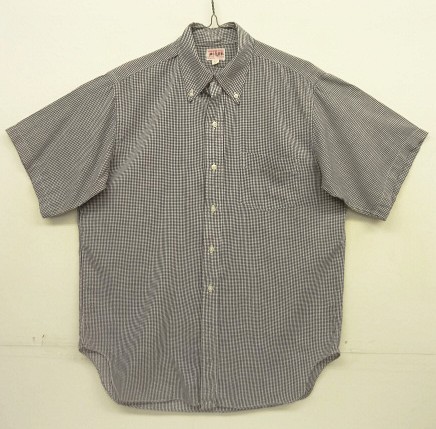 画像: 60'S SAKS FIFTH AVENUE 6ボタン ポプリン 半袖 三点留め BDシャツ ギンガムチェック (VINTAGE) 「S/S Shirt」入荷しました。