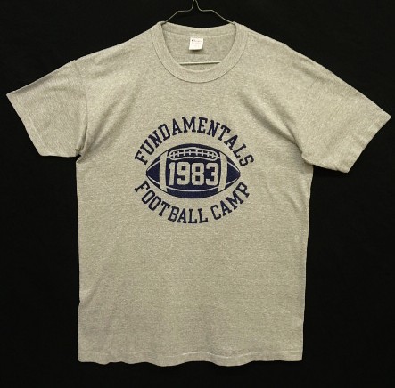 画像: 80'S CHAMPION トリコタグ 50/50 シングルステッチ 三段染み込みプリント 半袖 Tシャツ ヘザーグレー USA製 (VINTAGE) 「T-Shirt」入荷しました。