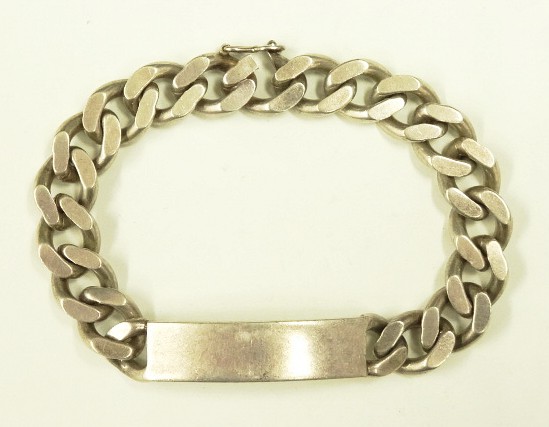 画像: シルバー925 IDブレスレット ホールマーク シルバー イギリス製 (VINTAGE) 「Accessorie」入荷しました。