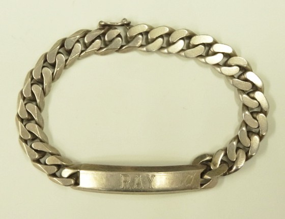 画像: シルバー925 IDブレスレット ホールマーク シルバー イギリス製 (VINTAGE) 「Accessorie」入荷しました。