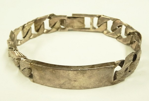 画像: シルバー925 IDブレスレット ホールマーク シルバー イギリス（ロンドン）製 (VINTAGE) 「Accessorie」入荷しました。