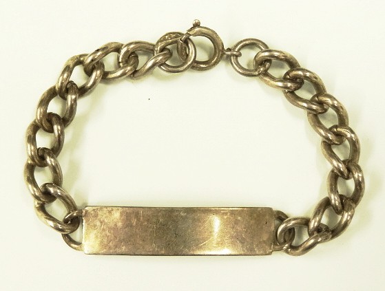 画像: シルバー925 IDブレスレット ホールマーク シルバー イギリス（ロンドン）製 (VINTAGE) 「Accessorie」入荷しました。