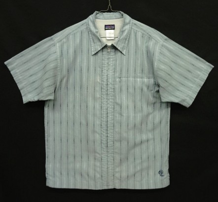 画像: 00'S PATAGONIA "RHYTHM" フルジップ 半袖 ボックスシャツ ブルーベース (VINTAGE) 「S/S Shirt」入荷しました。