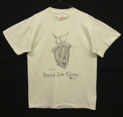 画像: 90'S BOB NAPOLITANO "BOUND FOR GLORY" シングルステッチ 両面プリント 半袖 Tシャツ ホワイト USA製 (VINTAGE) 「T-Shirt」入荷しました。