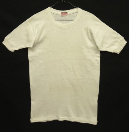画像: 60'S STANFIELD'S 袖先リブ 半袖 Tシャツ ホワイト (VINTAGE) 「T-Shirt」入荷しました。