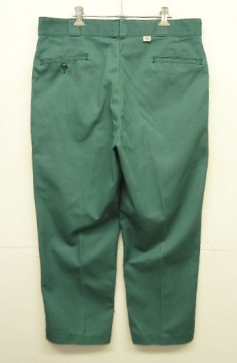 画像: 80'S DICKIES 874 チビタグ ワークパンツ グリーン TALONジップ W38L29 USA製 (VINTAGE) 「Bottoms」入荷しました。