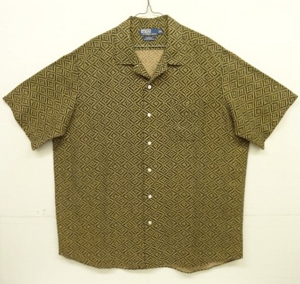 画像: 90'S RALPH LAUREN "BONNARD" シルク/リネン 半袖 オープンカラーシャツ 総柄 (VINTAGE) 「S/S Shirt」入荷しました。