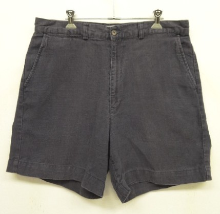 画像: 90'S RALPH LAUREN ノープリーツ リネンショーツ ネイビー (VINTAGE) 「Shorts」入荷しました。