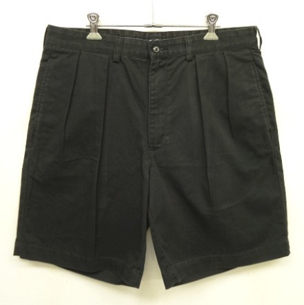 画像: 90'S RALPH LAUREN "TYLER SHORT" ツープリーツ チノショーツ ブラック (VINTAGE) 「Shorts」入荷しました。